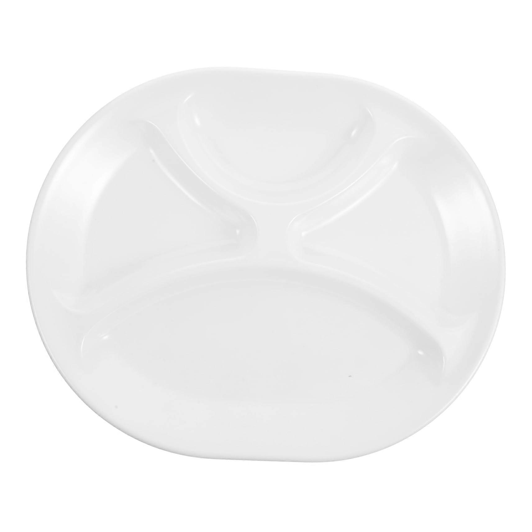 Divided Food Tray with Portion Control Design for Balanced Meals, Lightweight and Dishwasher Safe
