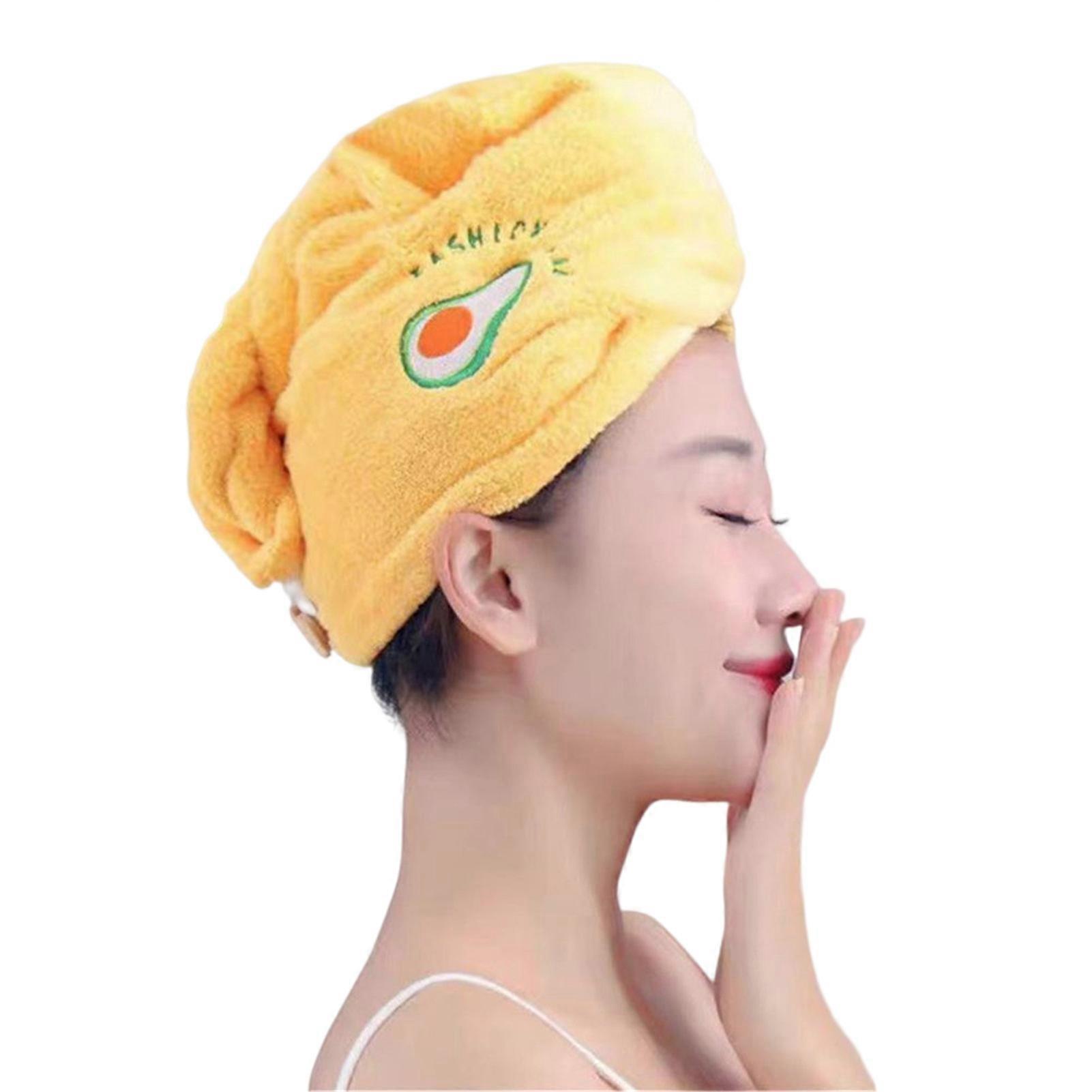 Bonnet de cheveux secs ��paissi s��chage rapide des cheveux serviette de t��te torsion douce serviette d'enveloppe de cheveux L avec broderie p