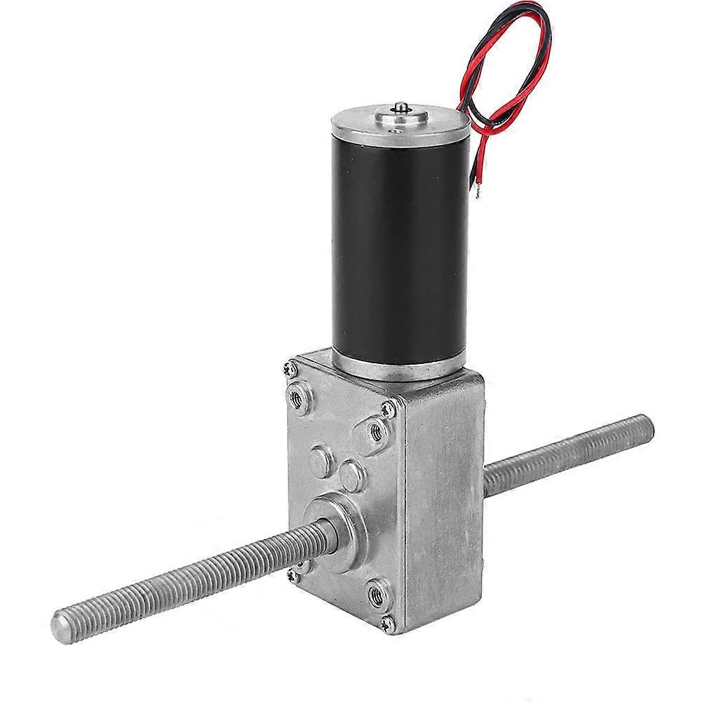 24V Double Shaft Metal Gearbox Turbo Speed Reduction Gear Motor M8 Right Hand Thread 670: High Torque, Durable, Low Noise