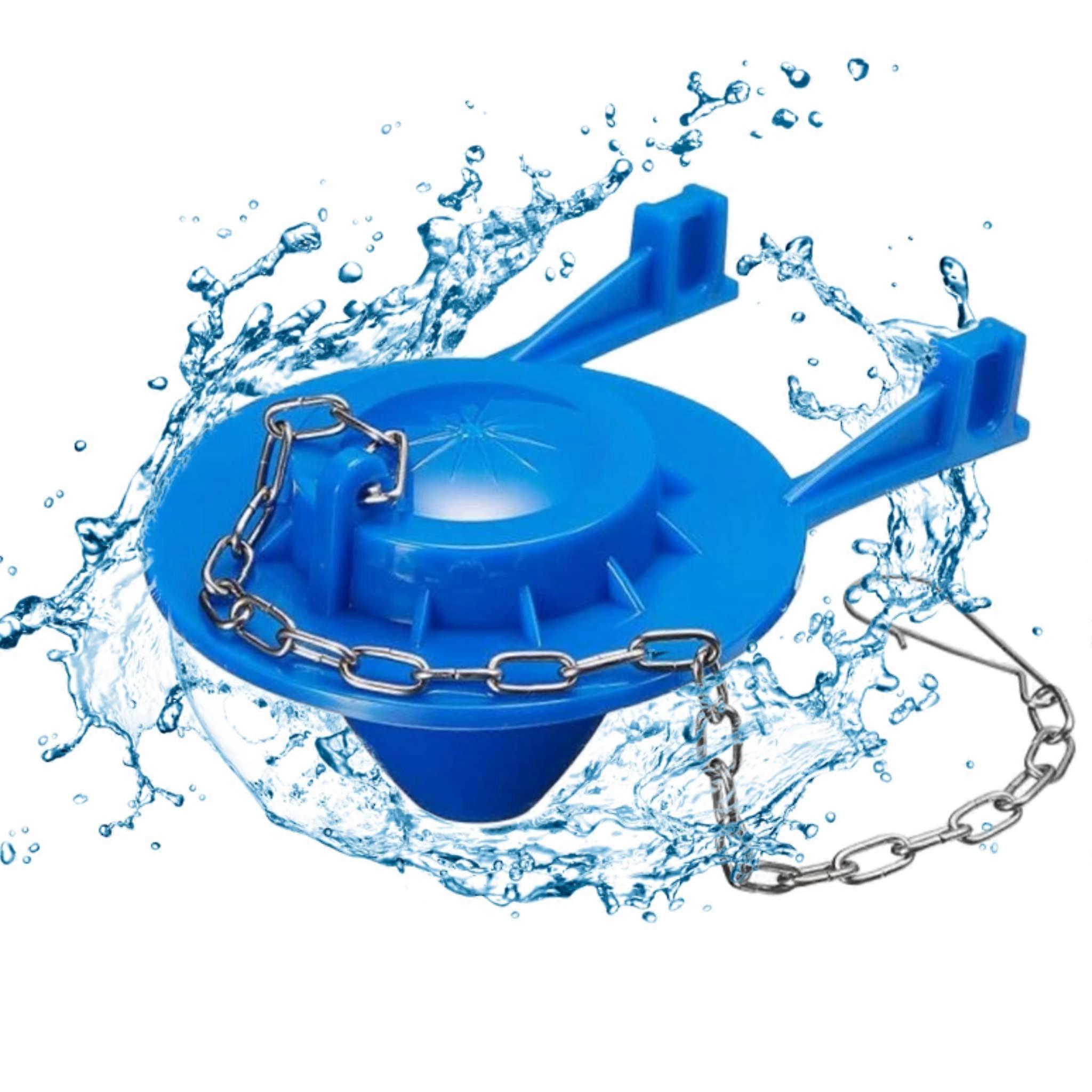 Universal 2 Inch Toilet Flapper Replacement for Leaks, Water Saving Design with Stainless Chain