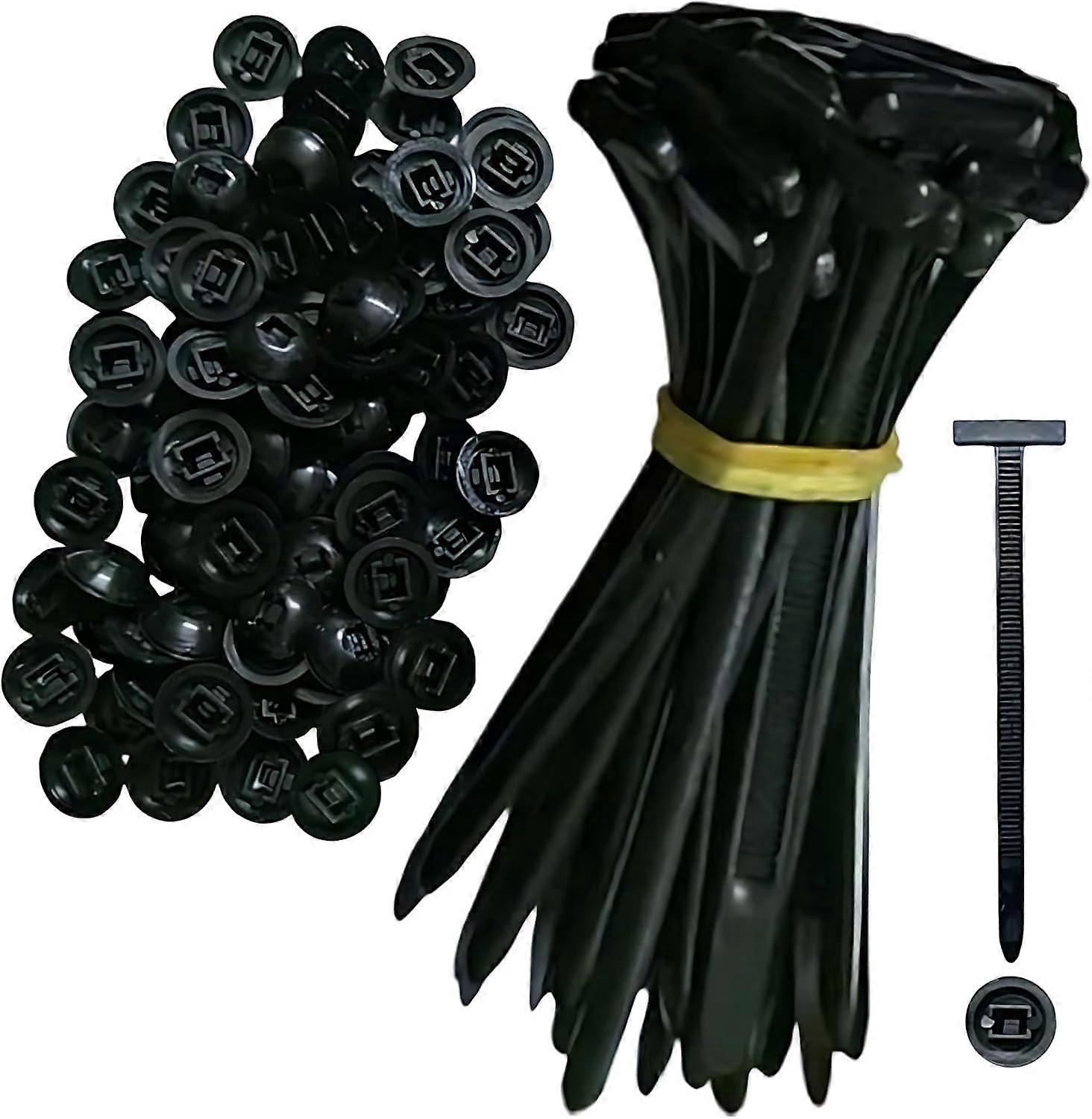 200PCS Heavy Duty SelfLocking Cable Ties for Cars – Weatherproof Nylon Zip Ties with Fast PushLock