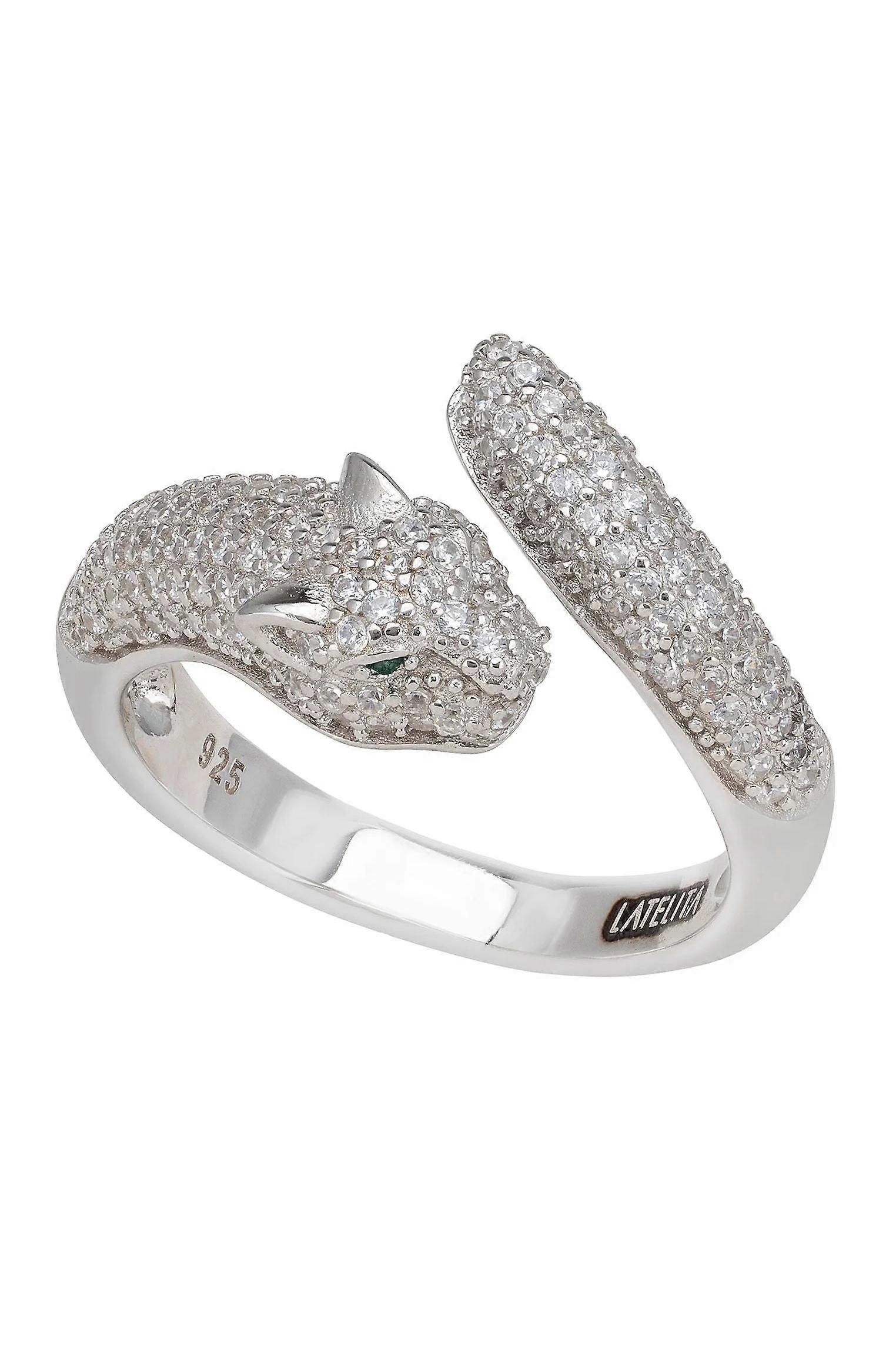Jaguar Cocktail Ring Silver
