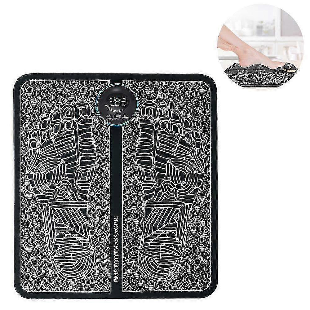 Electric Foot Massager, 6 Ms Pulse Mode, 9 Strength, Usb Charging