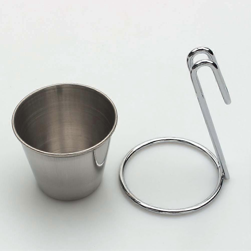 Fry Baskets Snack Cone Stand Iron Material Outdoor Events Silver 1Set