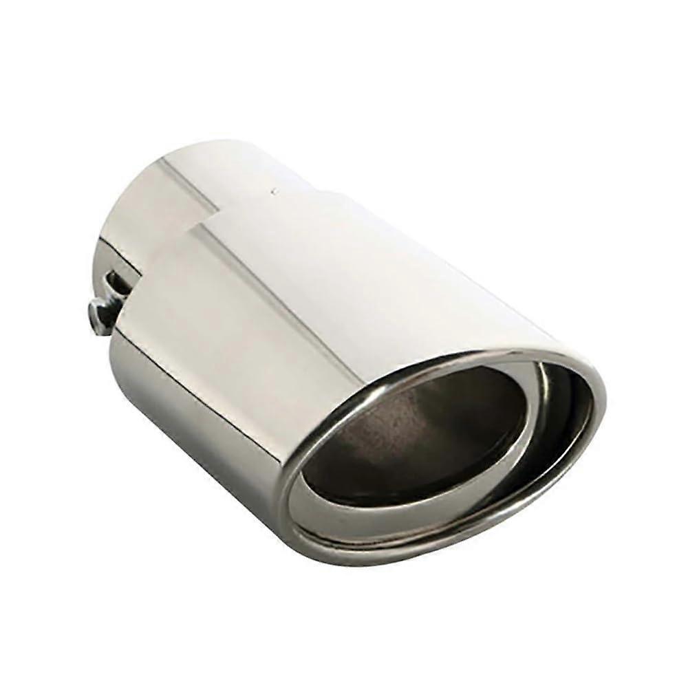 Car Exhaust Tip Stainless Steel Muffler Tail Pipe Protector for Ford CMAX BMAX Flex Silver