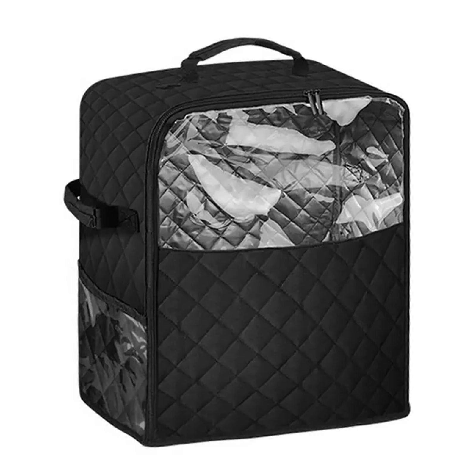 Stand Mixer Cover with Accessory Pockets and Slider Base for SpaceSaving Vertical Storage