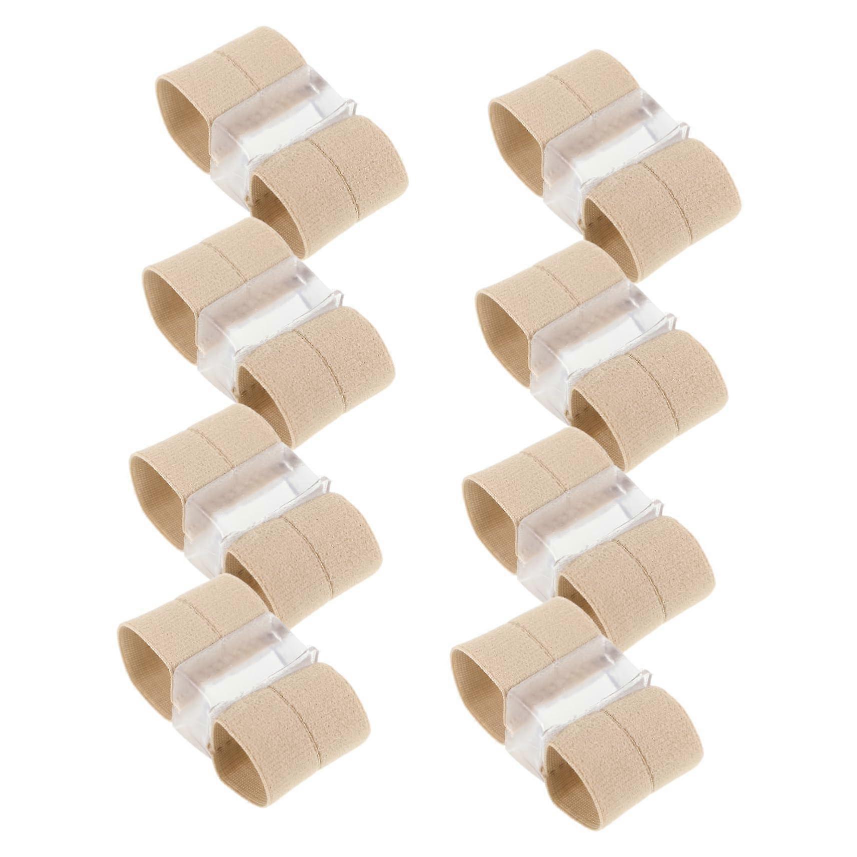 8pcs DualHole Silicone Toe Separators for Bunion Relief with Elastic Fit and Alignment Support