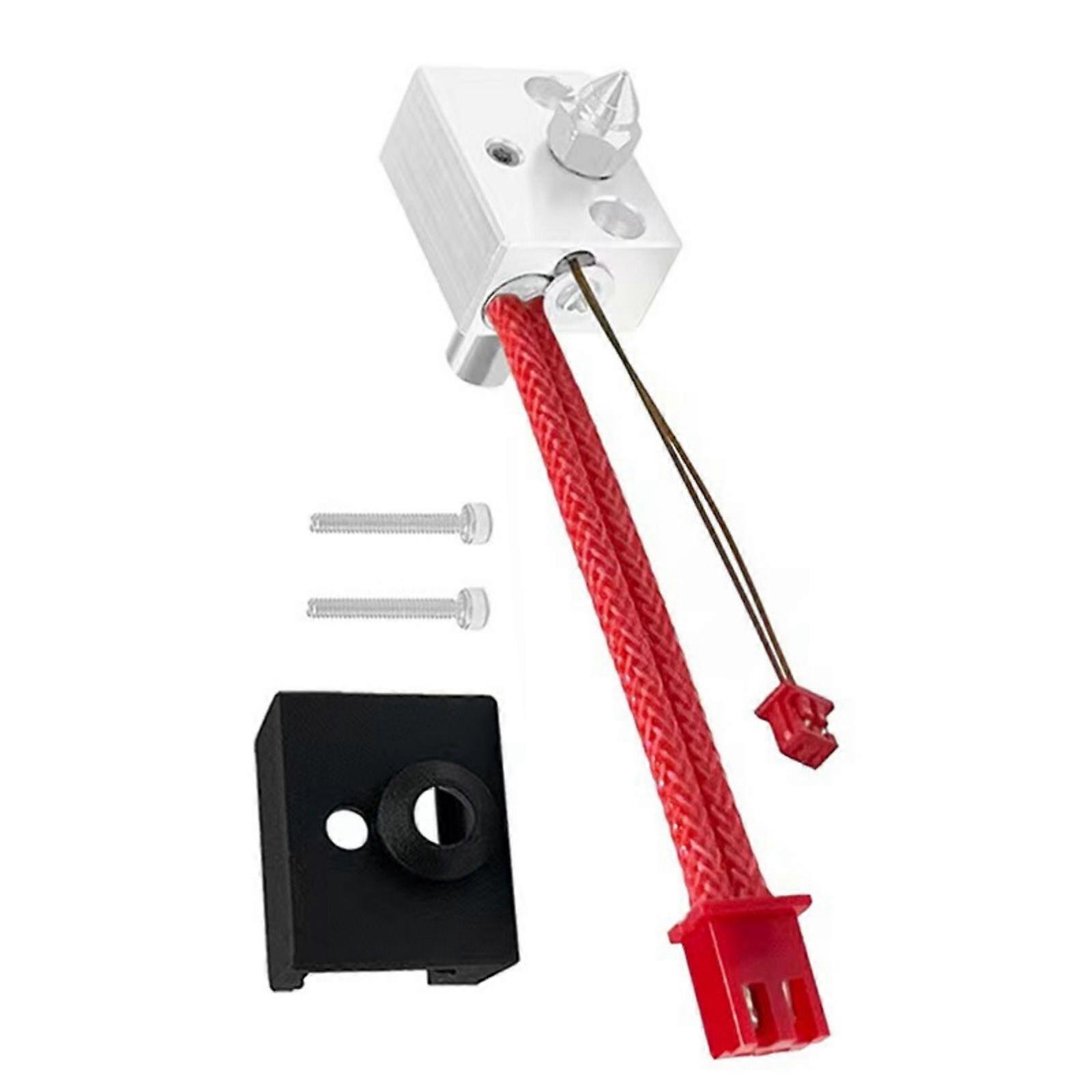 High Temperature Nozzle Head Extruder Nozzle Heater Block Set for 3D Printing Optimized Flows Performances Multicolor