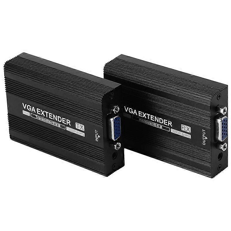 VGA Extender Transmitter and Receiver Converter, Distance: 150m (US Plug)