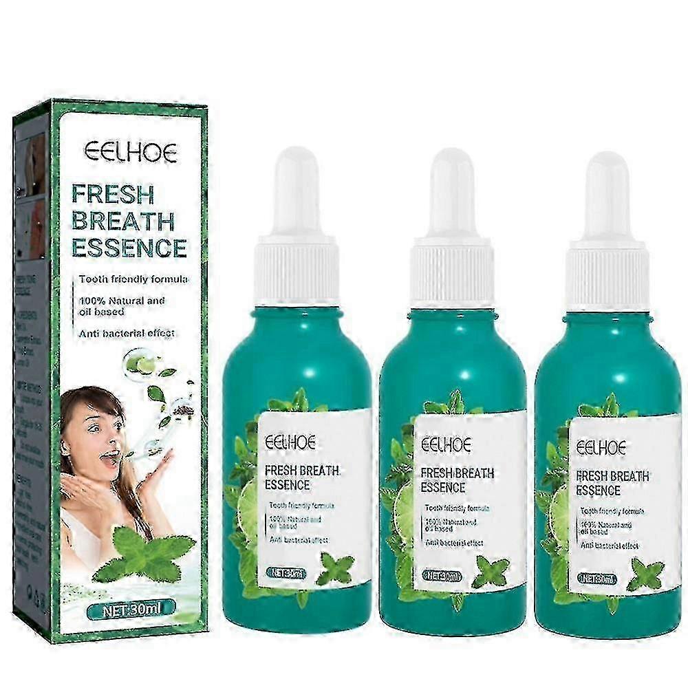 Mint Breath Freshener Drops 30ml Instant Breath Refresh Plant Based Mint Formula