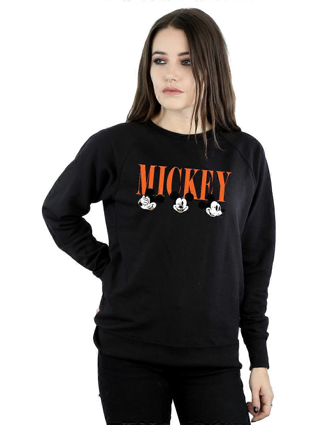 Disney Women's Mickey Mouse Faces Sweatshirt