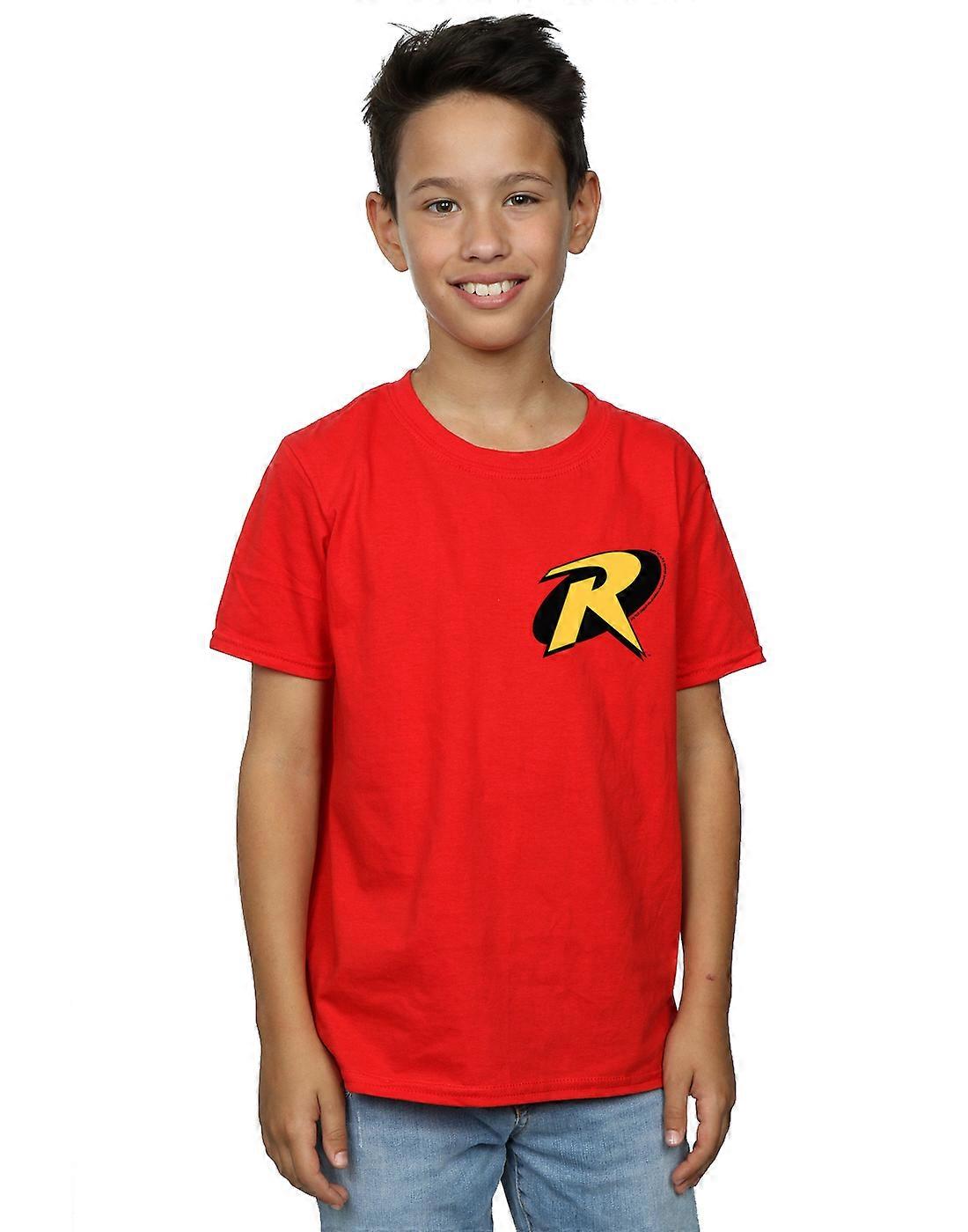 DC Comics Boys Batman Robin Logo T-Shirt