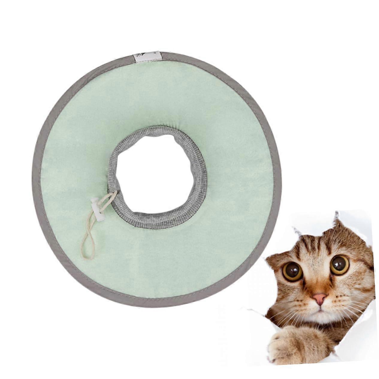 Adjustable Cat Elizabethan Collar Soft Breathable Recovery Cone for PostSurgery Scratch Prevention