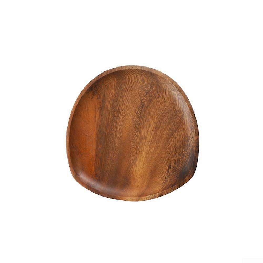 Walnut Wooden Serving Tray MultiPurpose Organizer for Kitchen Dining Coffee Table Brown 16x12cm