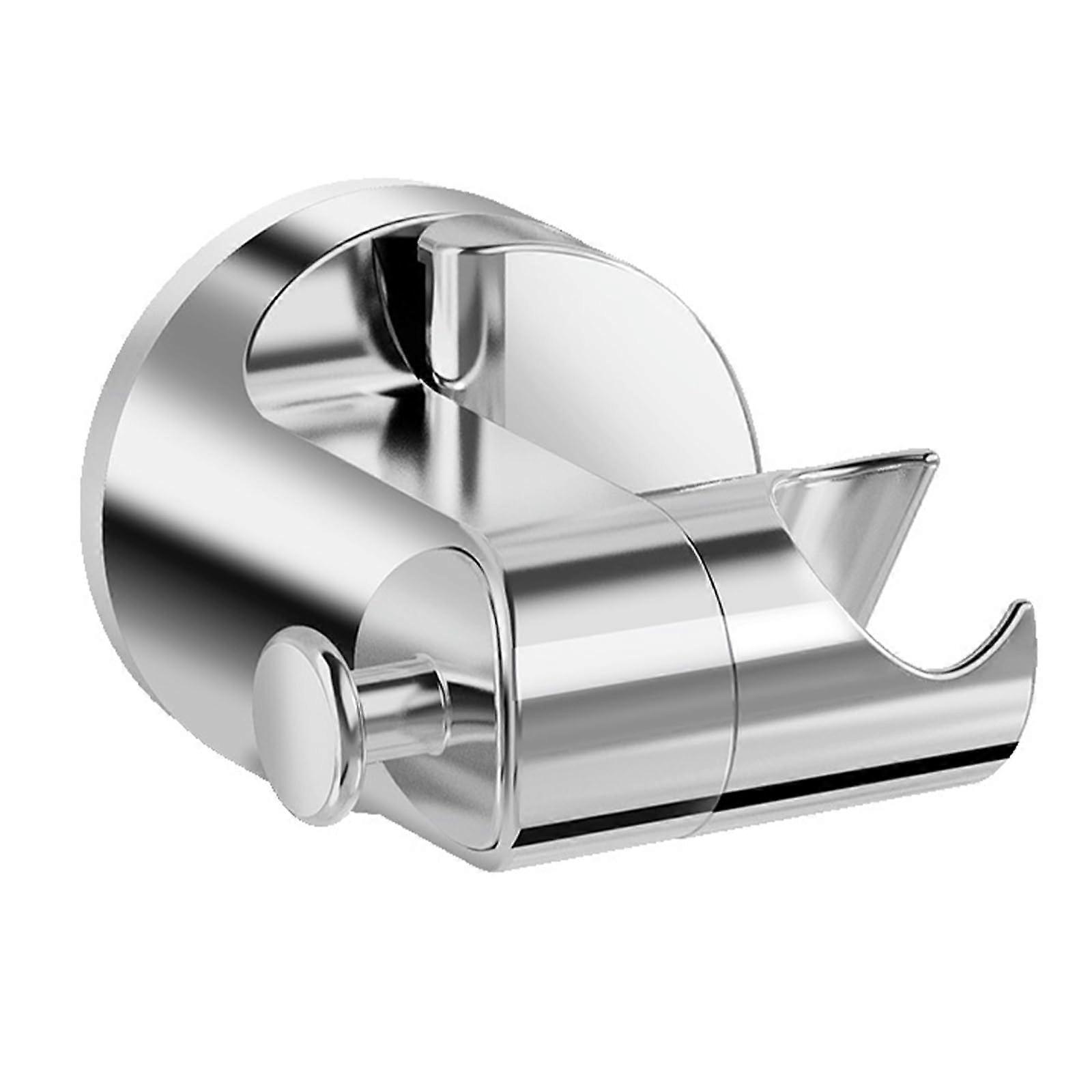 Adjustable Shower Head Holder Wall Mounted No Drill Strong Adhesive 45° Angle for Bathroom