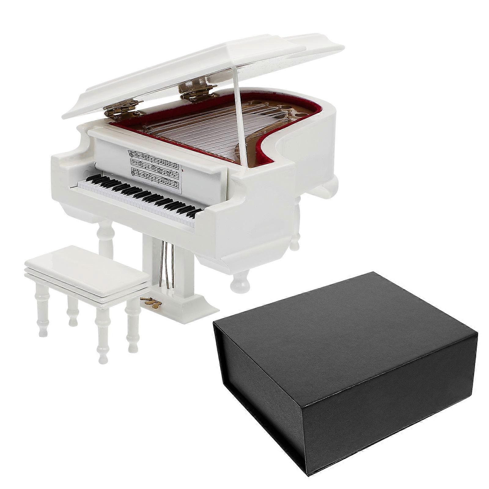 Piano Music Box Desktop Decoration with Melody Function 1Pcs