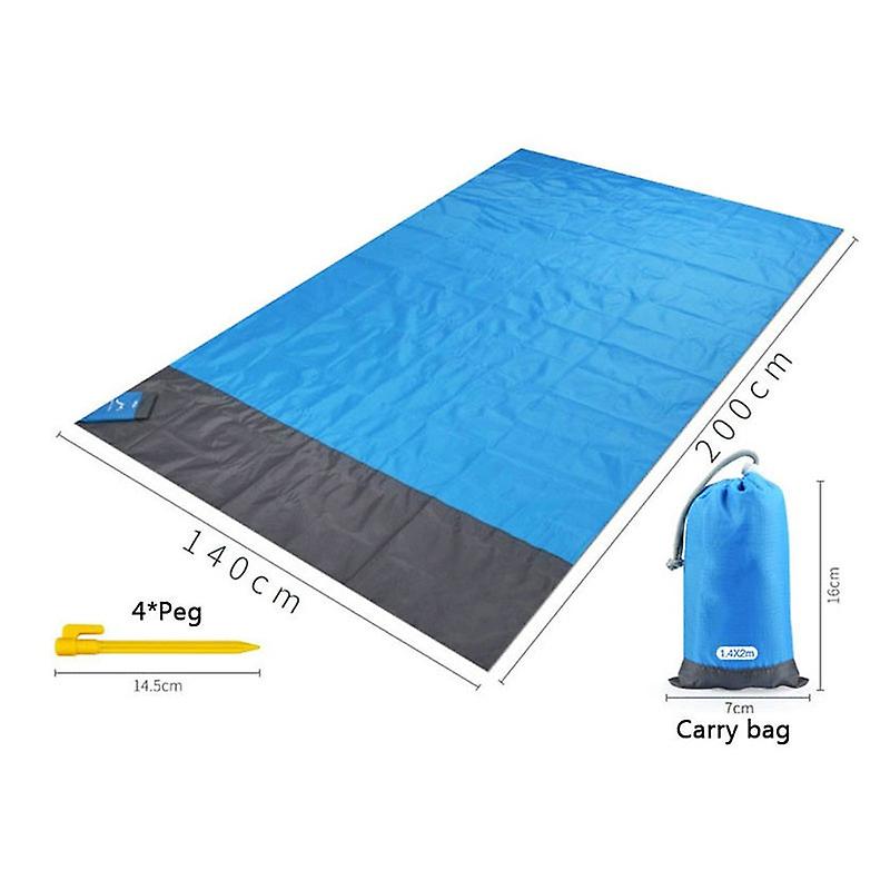 2X2.1m pocket beach blanket folding camping mat mattress portable