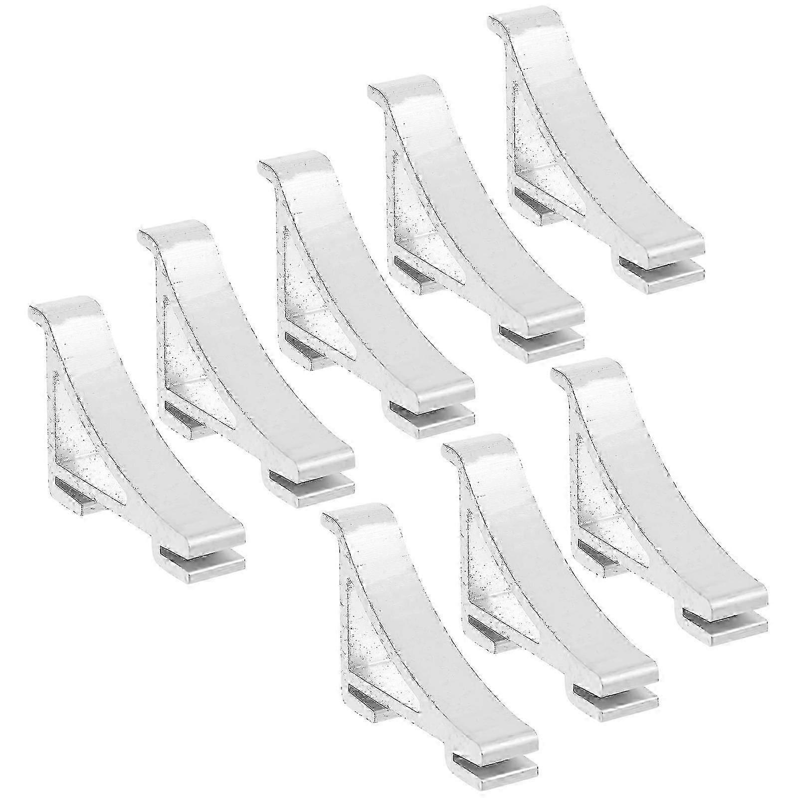 8Pcs Adjustable Freezer Shelf Clips Foldable Support Brackets for Cooler