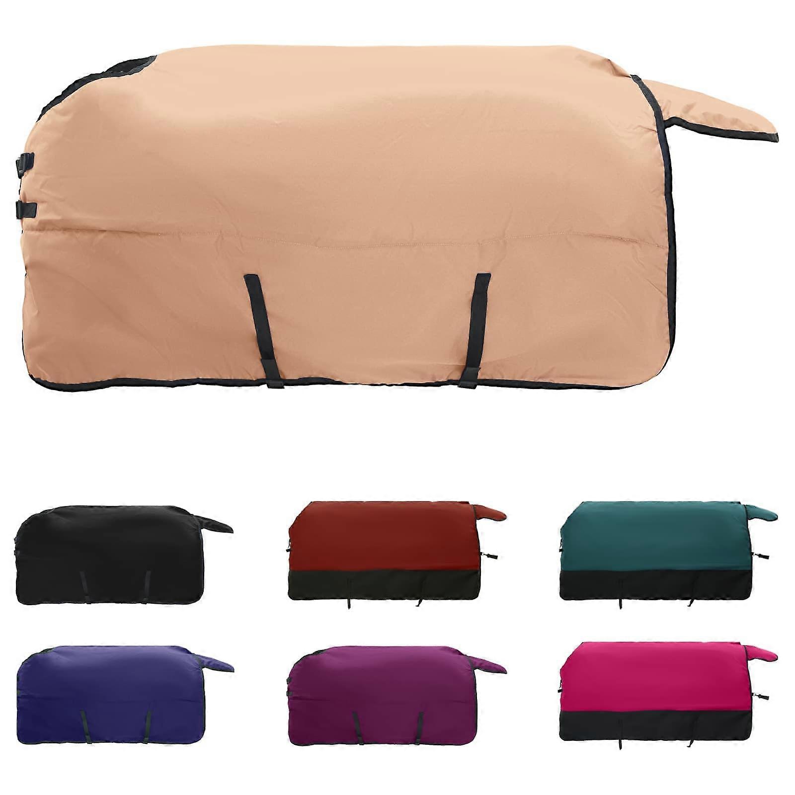 vidaXL Paardendeken Cappuccino 85 cm Polyester