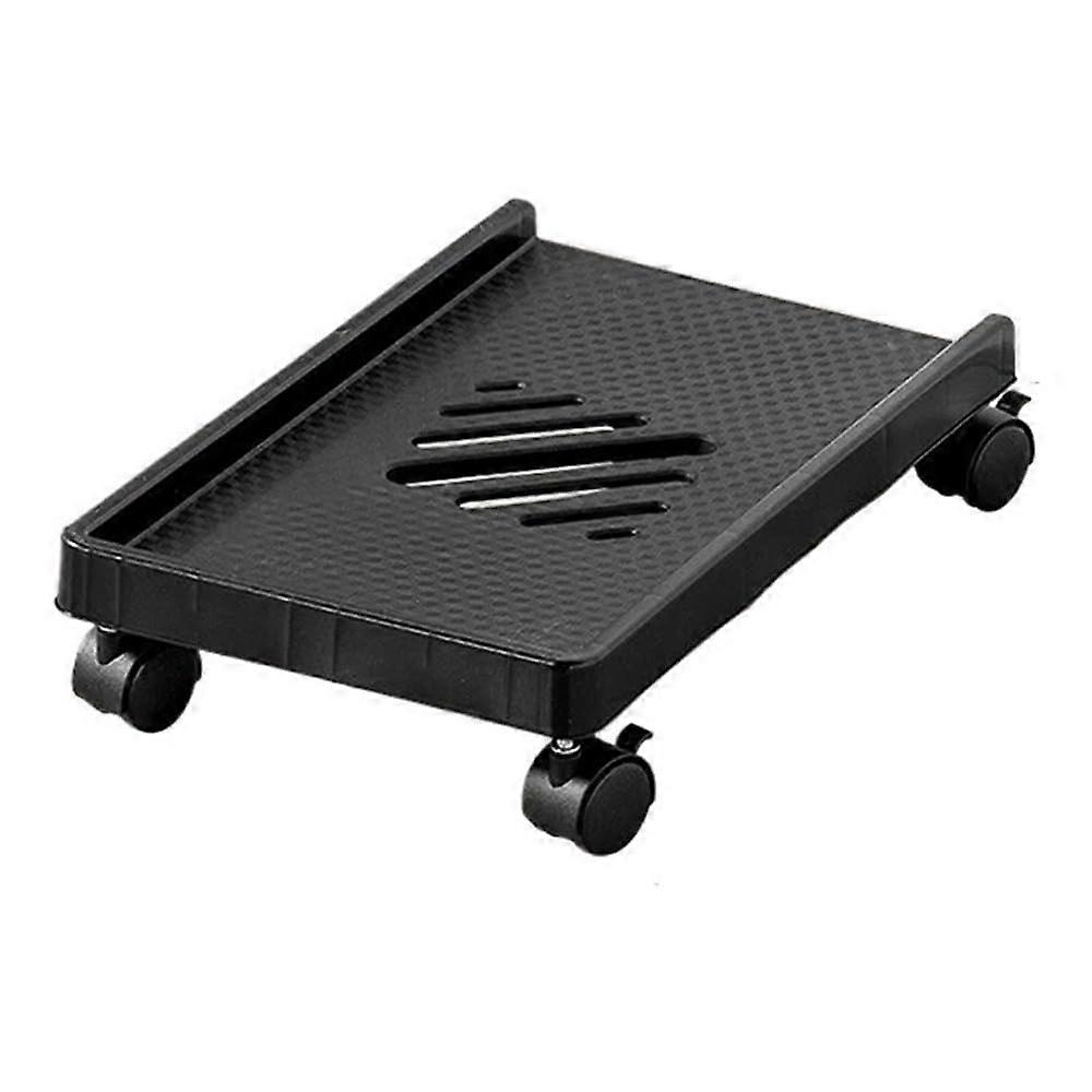 Adjustable Mobile PC Tower Stand with 360° Wheels, Stable Under Desk CPU Holder for Desktop