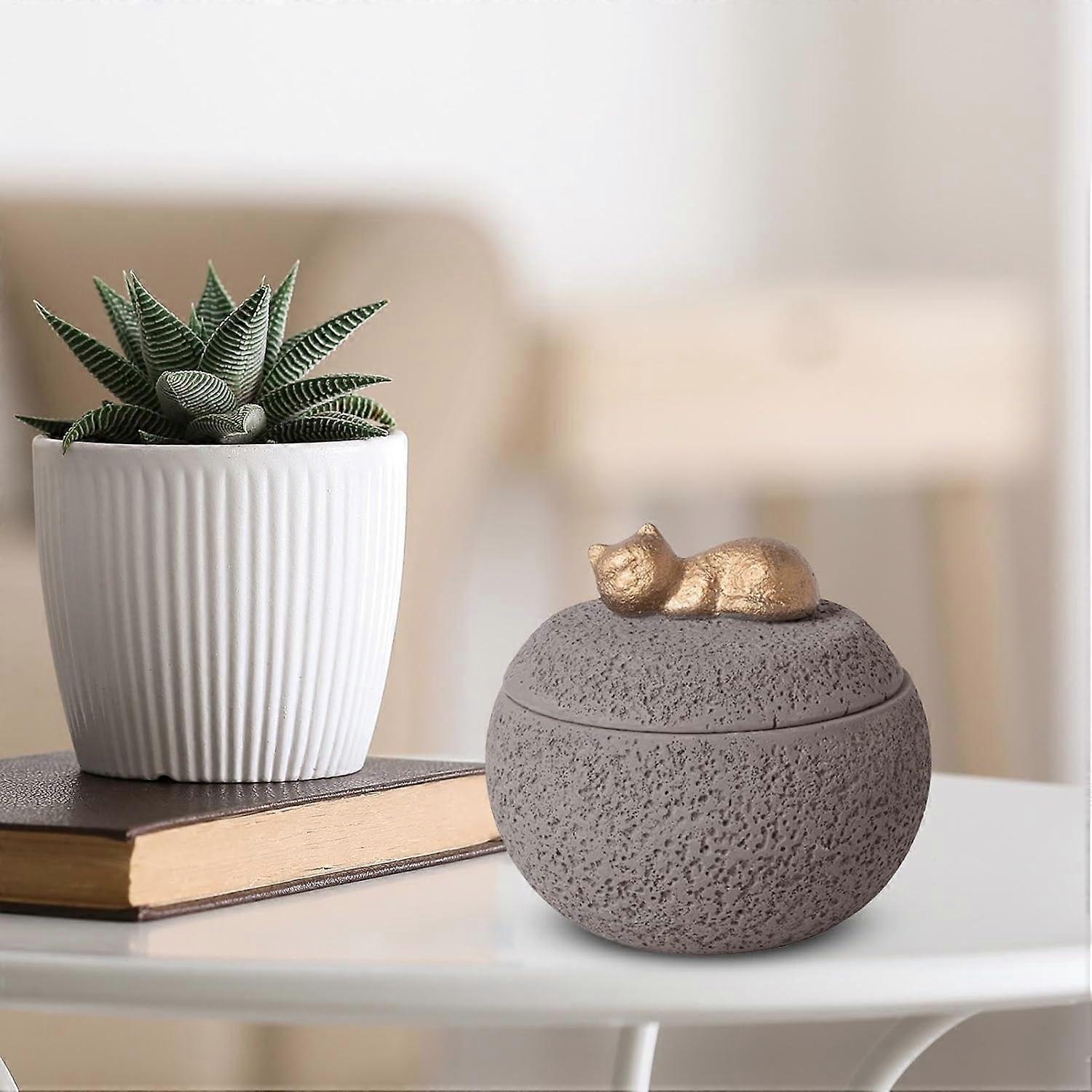 Pet Urns for Dogs, Elegant Memorial Ashes Keepsake Box with Secure Storage and AntiSlip Base