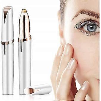 Electric Eyebrow Trimmer Hypoallergenic AAA Battery Powered Nose Hair and Beard Trimmer