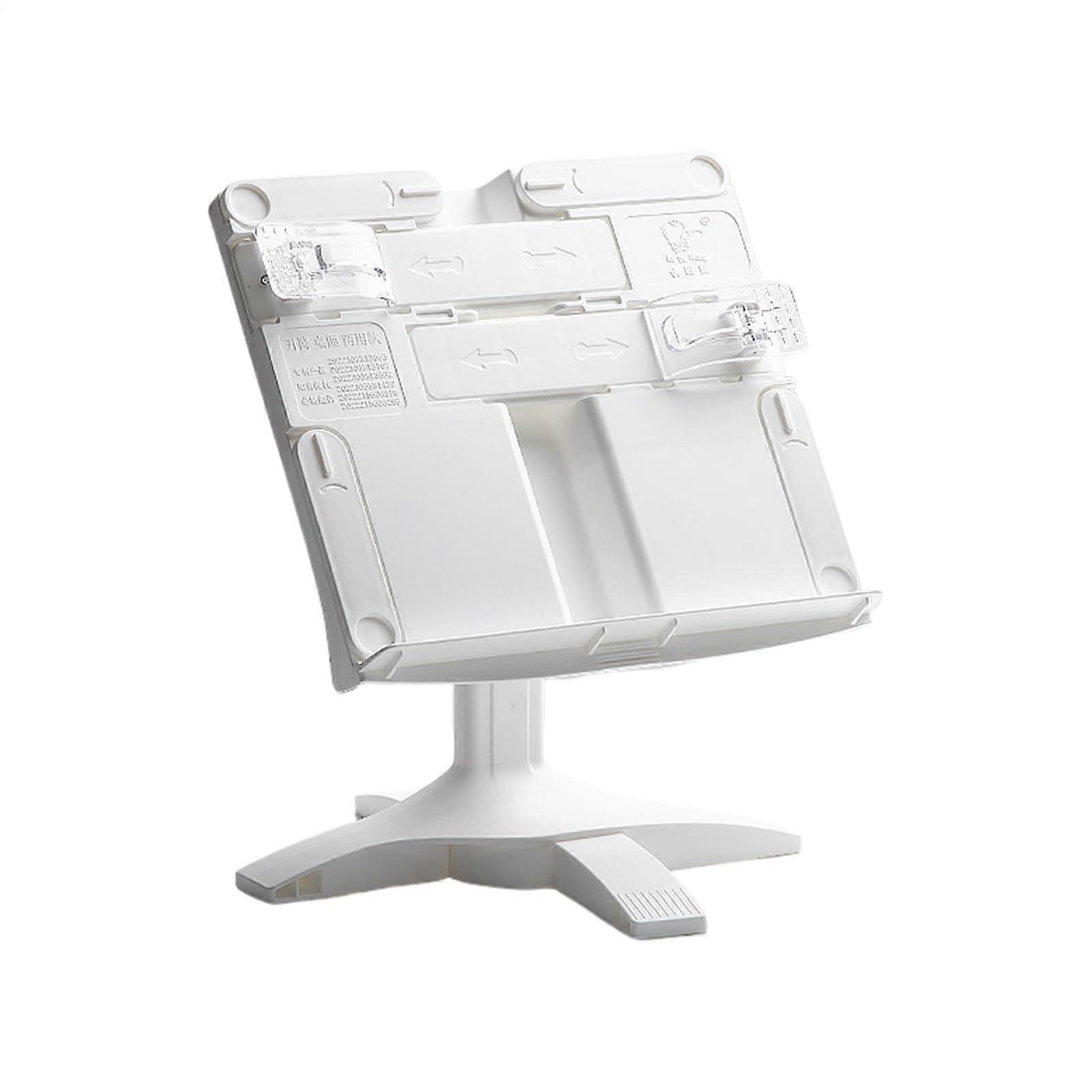Adjustable Rotating Book Stand with HeightAdjustable Ergonomic Design for Reading, Study, Kitchen, White
