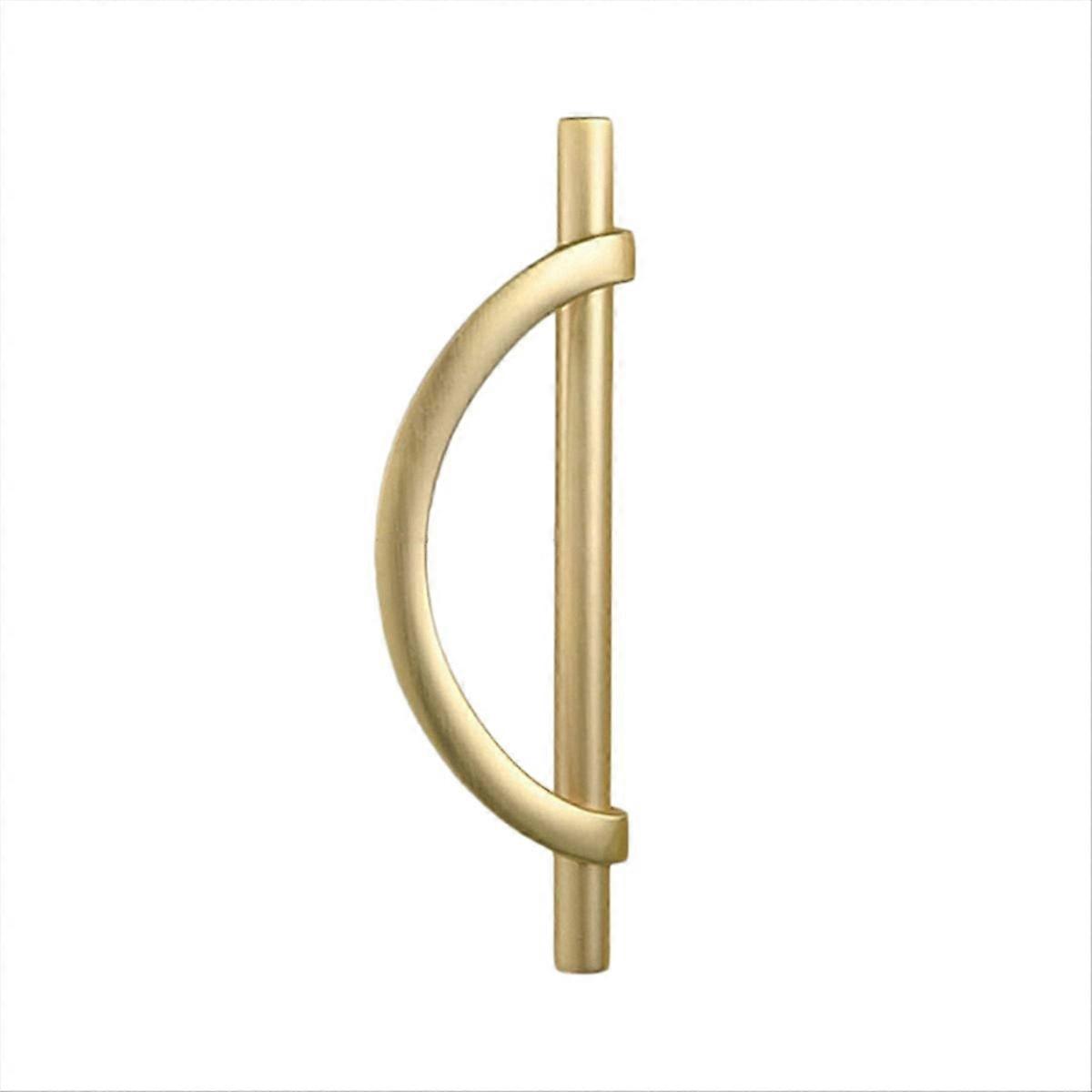 2Pcs Gold Cabinet Pulls Drawer Pulls Half Moon Shape Cabinet Pulls Drawer Dresser Handles Kitchen Cu