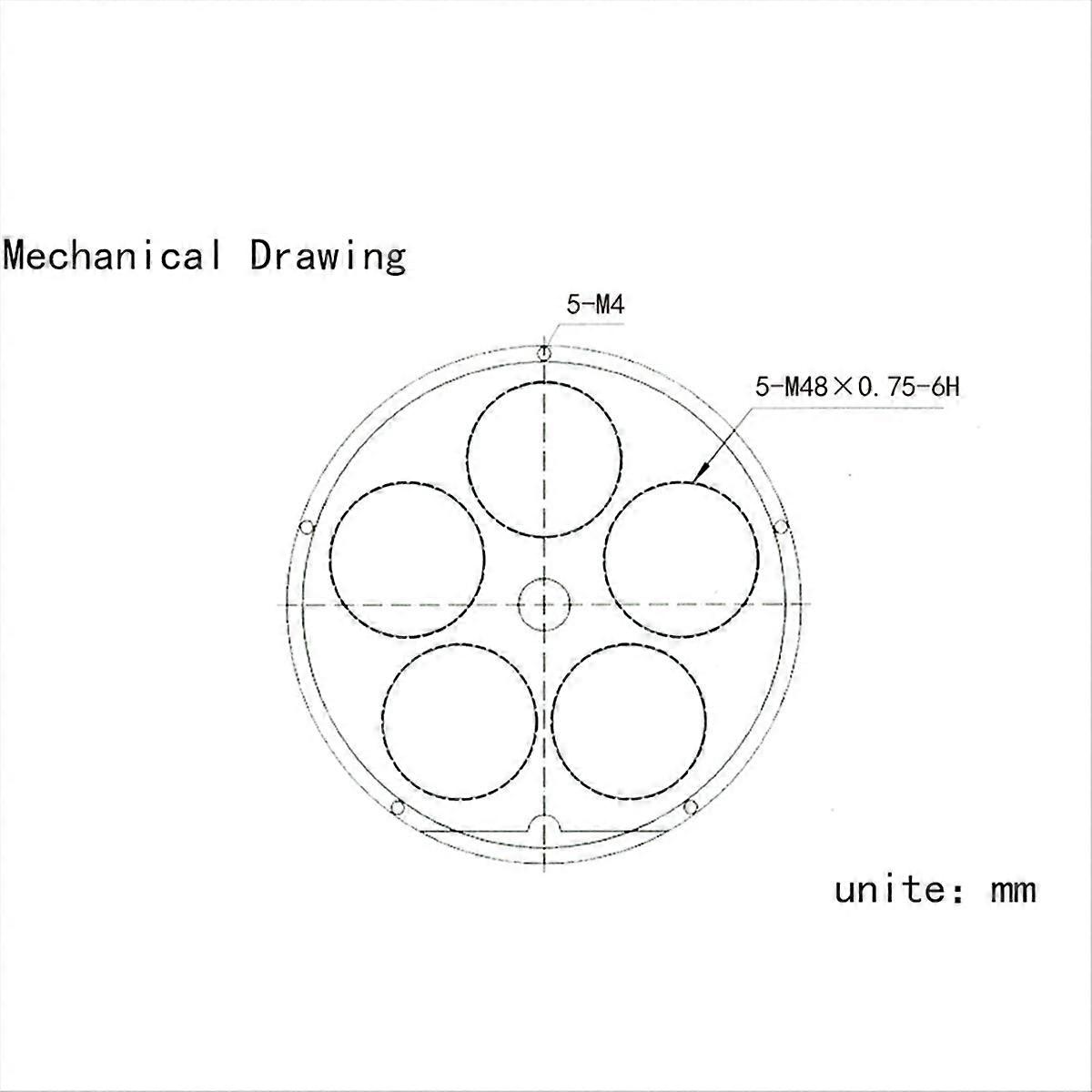 Telescope Filter Wheel Metal Filter 5 Positions 1.25inch
