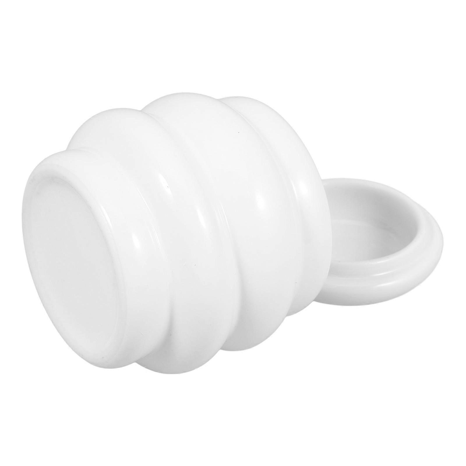 White Ceramic Honey Jar for Storage Use with Lid