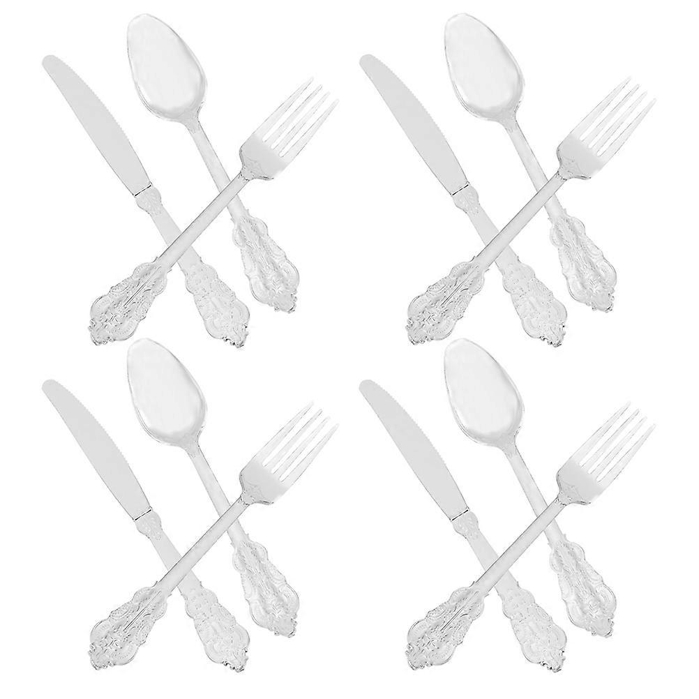 Silver for Celebration 4Sets Party Use