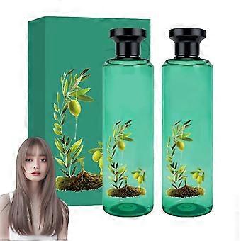 Permanent hårfarge for grått hår med botanisk olje, 260 ml plantebasert mild hårfargesett