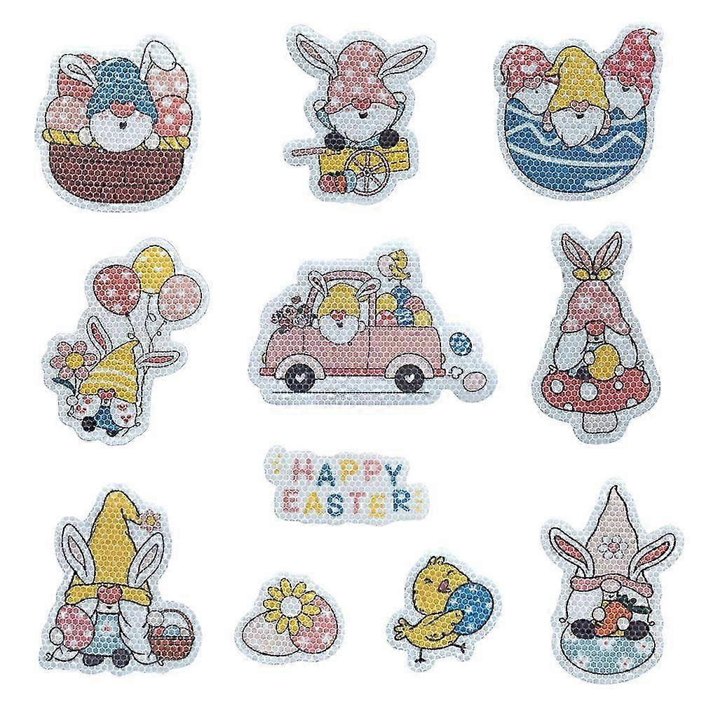 Easter Bunny Reflective Car Magnet Decorations