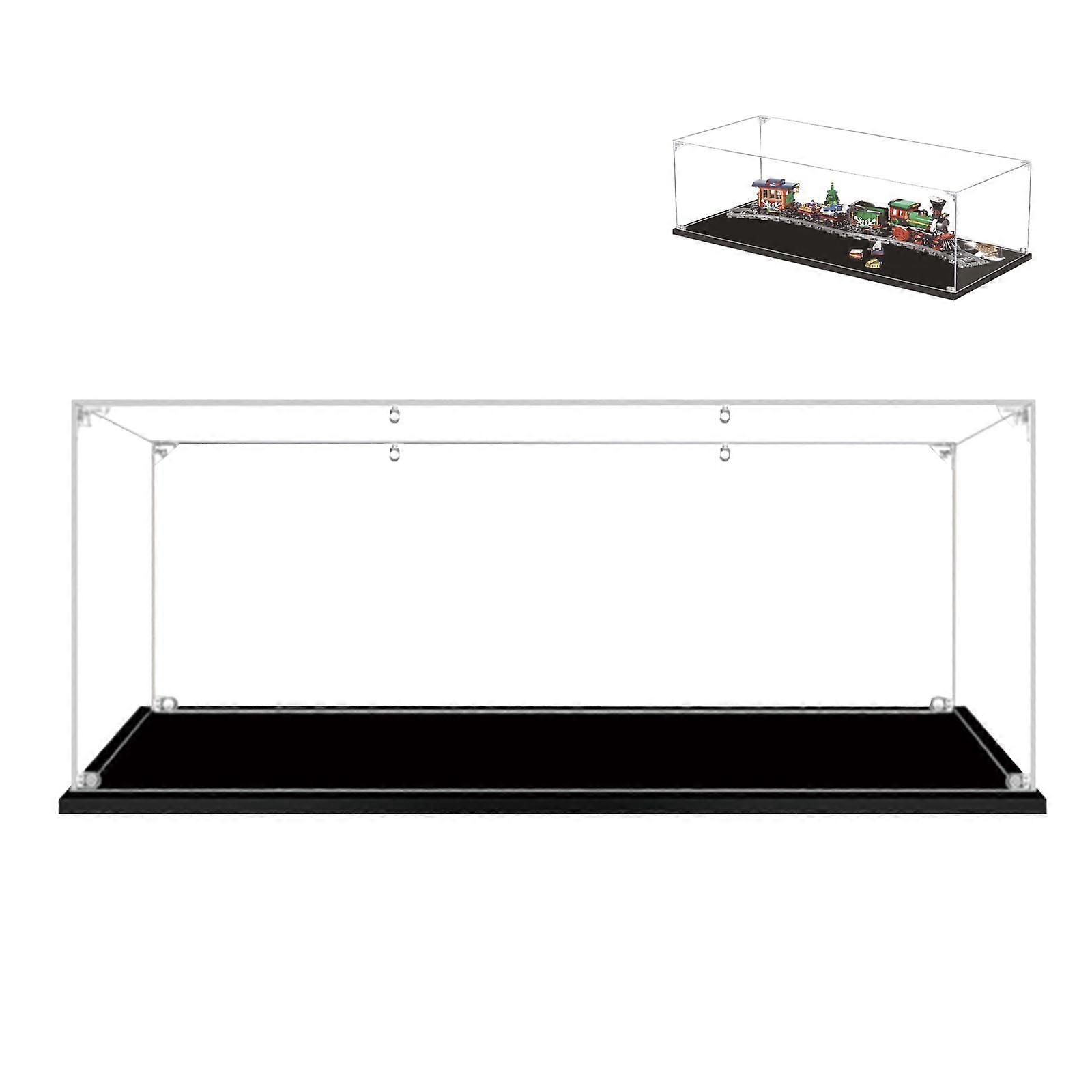 Display Case for  10254 Winter Holiday Train, Clear Acrylic Dustproof Box with Durable Structure
