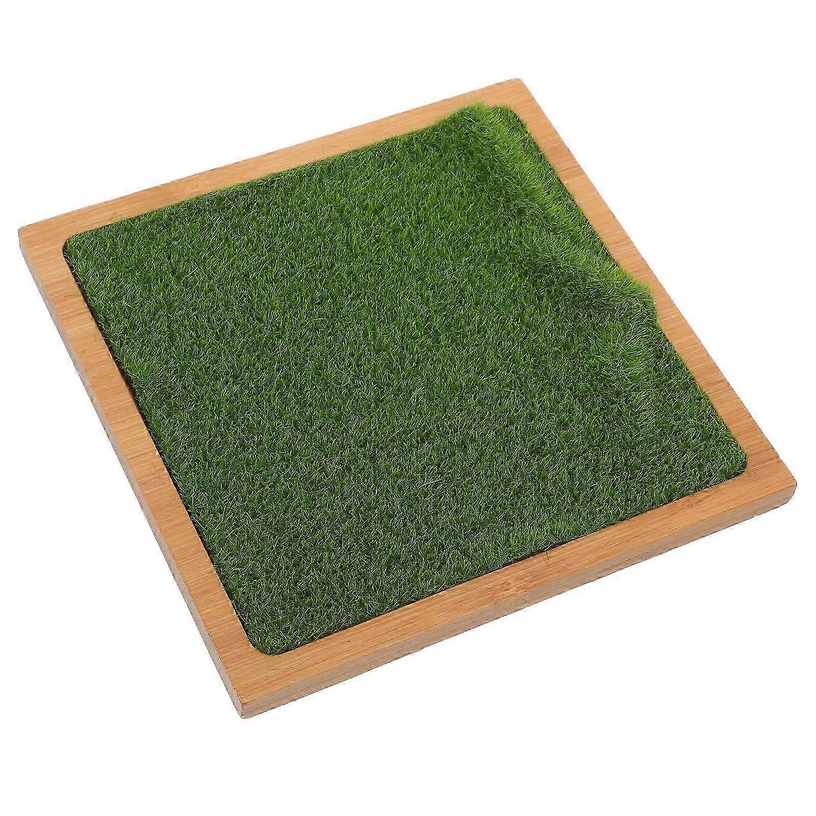 Artificial Grass Figures Riser Display Stand for Storage