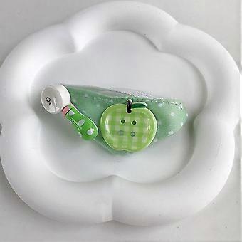 New Self-deprecating Bear 10cm Doll With Cute Apple Bib Set Cotton Doll Accessories 13cm Doll Clothes High-value Doll Clothes