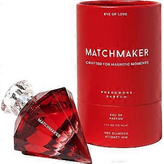 Eye of Love Matchmaker Red Diamond feromonituoksu naisille - Pitkäkestoinen tuoksu kukkaisella sitrustuoksulla - Kasvipohjainen kölninvesi feromoneilla