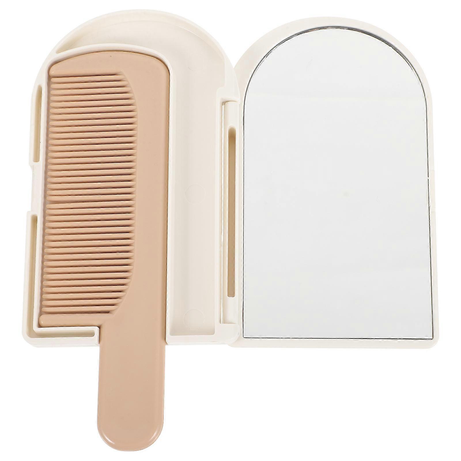 Multi Plastic Compact Mirror Makeup Mirror Foldable for Home Use