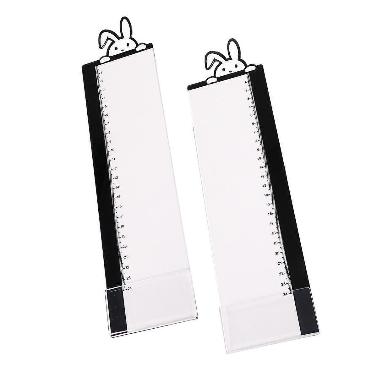 Monitor Side Panel Rabbit Design for Decoration 2Pcs Acrylic Memo Pad