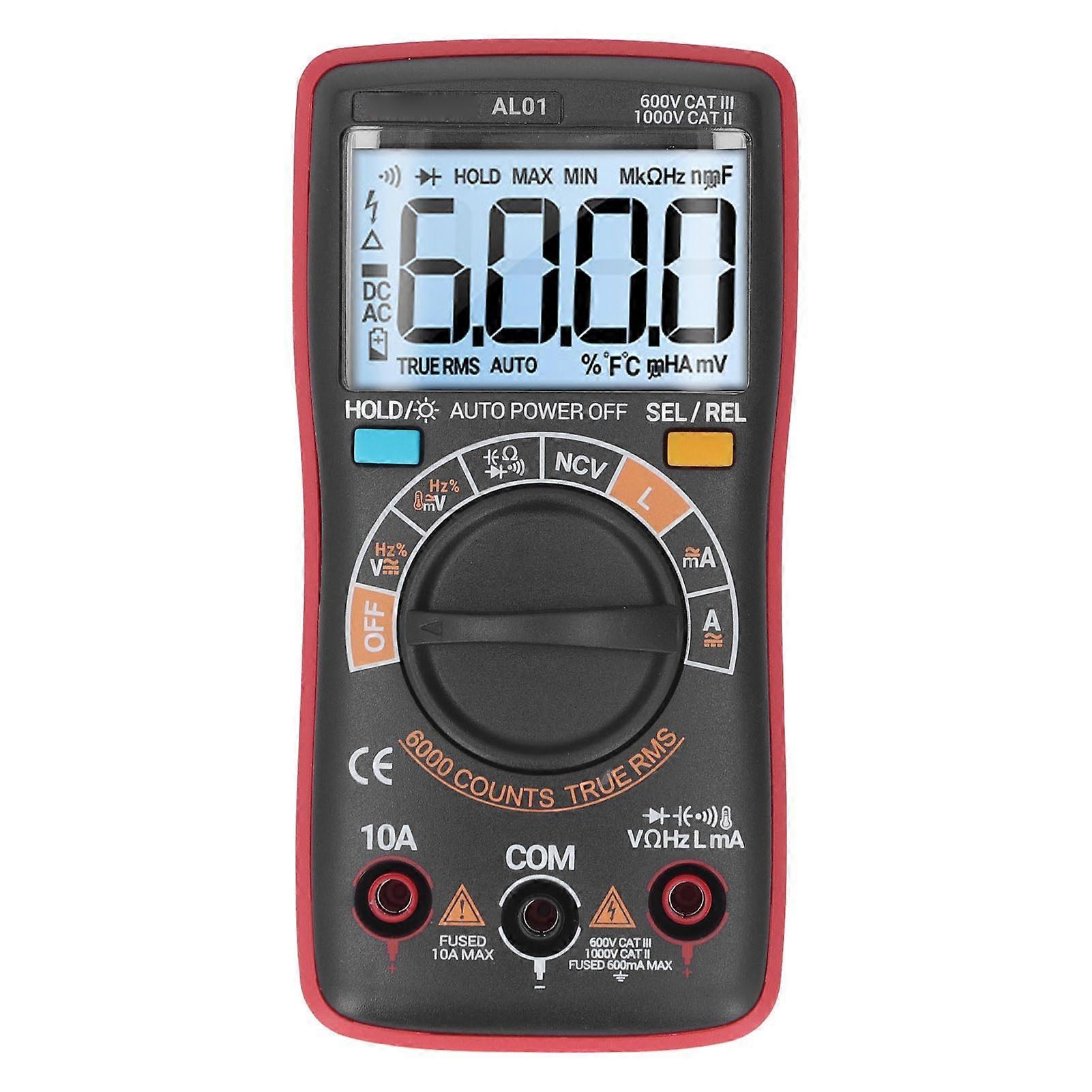 Digital Multimeter High Accuracy NCV LCD Display Portable NCV Voltage Temperature Tester