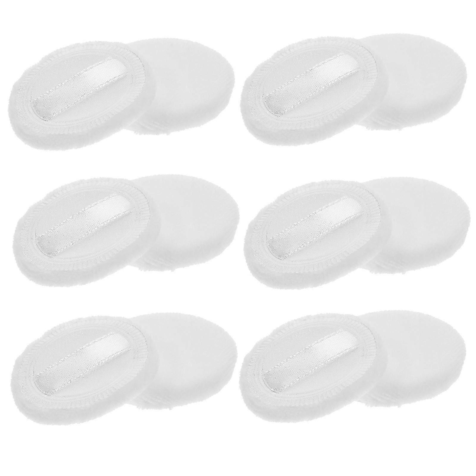 12Pcs Soft Makeup Small Rounded Pads Simple Tools