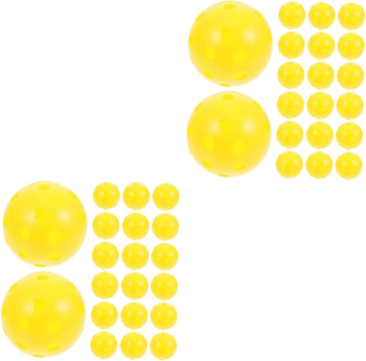 100 Pcs Golf Practice Ball Hole Ball Multicolor Hdpe
