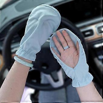 Horseshoe Korta Solskyddshandskar Lösa Anti-UV Damkörning Special Solskydd Öppna Fingrar Handskar Uniform
