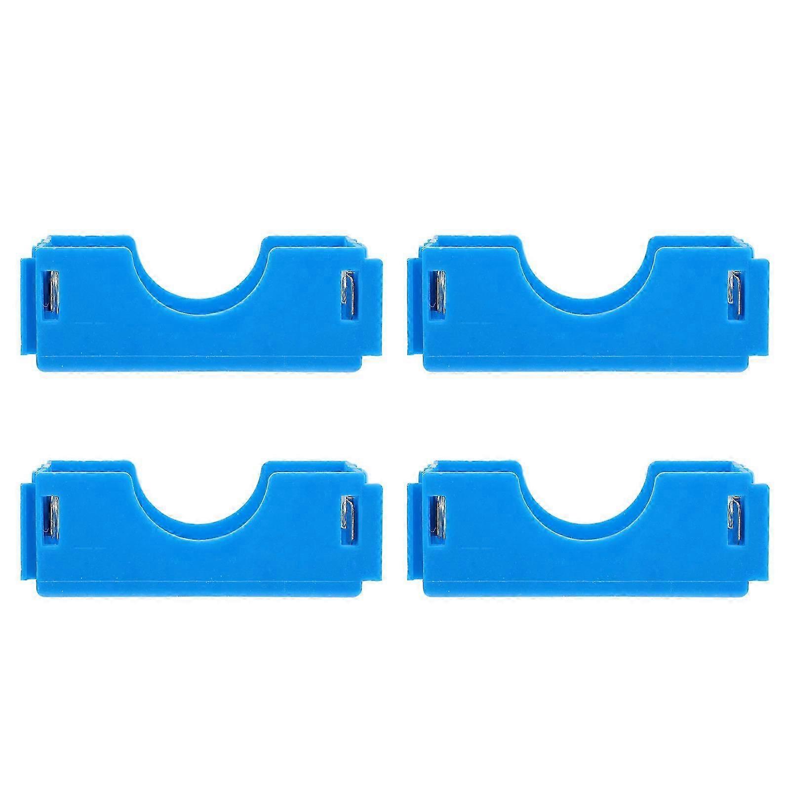 Teaching Terminal Battery Case Plastic Tool for Physics Experiment 4Pcs