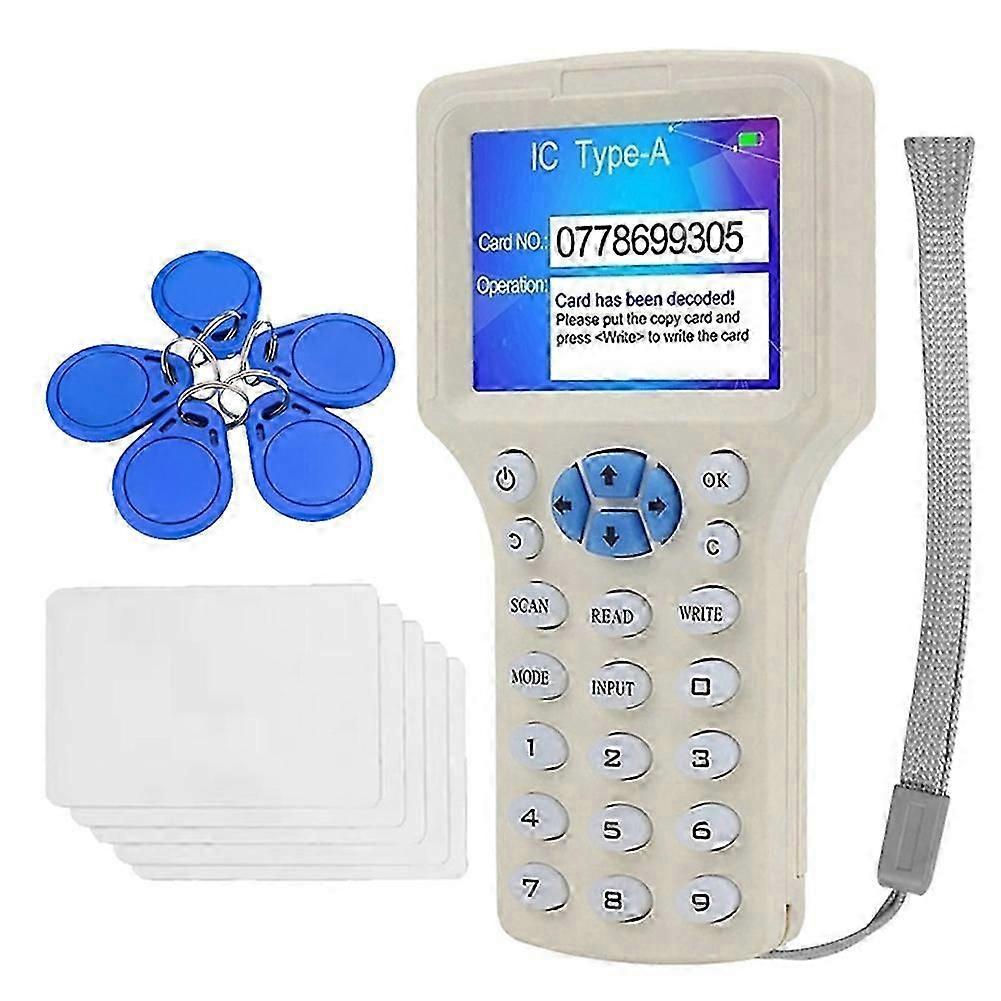RFID NFC Smart Card Reader+5XCUID Keychain/Card RFID Duplicator