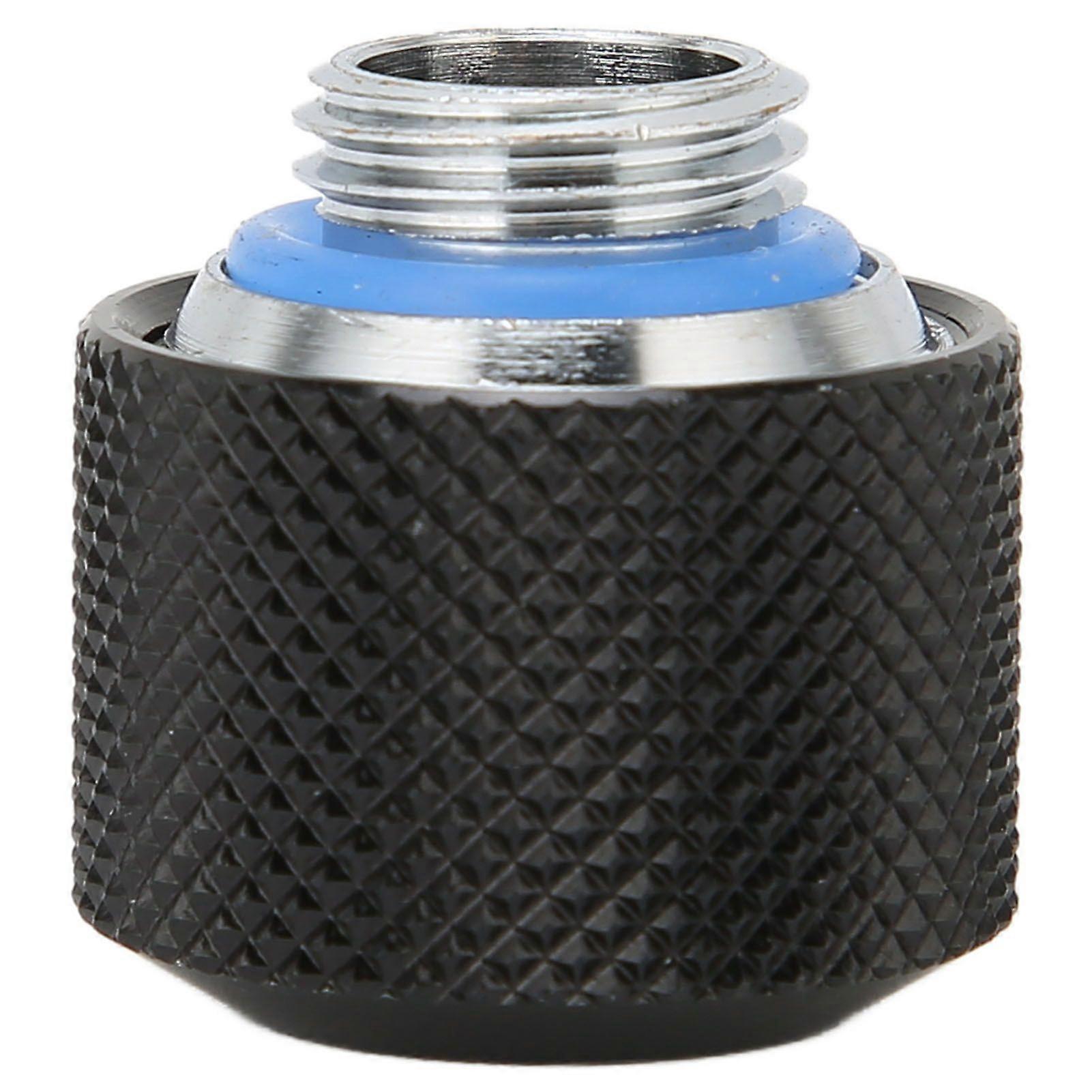 Tube Compression Fitting Premium Brass High Durability Quick Screw Fitting for ComputerBlack