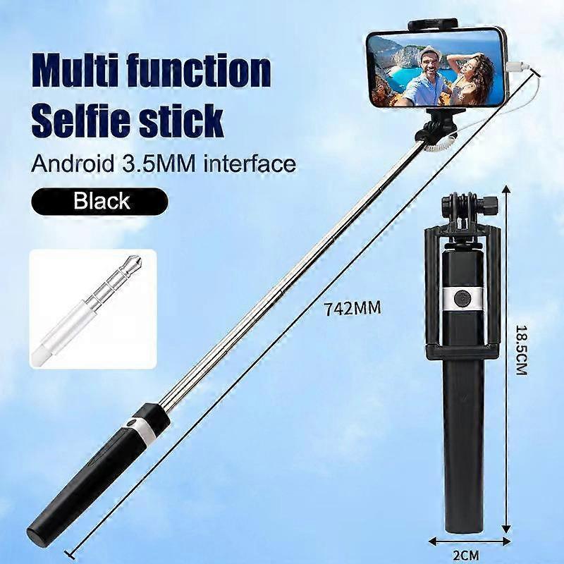 New Wire Controlled Selfie Stick Suitable Type-C Plug Mini Portable Selfie Stick
