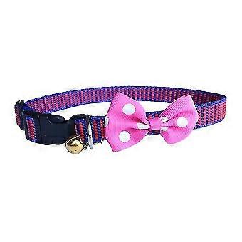 Adjustable Pet Collar With Bow Tie For Small Dogs Cats Kitten Collar With Bell