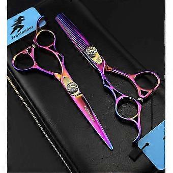 6 Inch Left Hand Professional Hair Cutting Scissors Sharp Stainless Steel Blade Salon Home Barber Tool