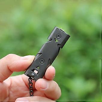 Black Dog Training Whistle, 150 Decibel Professional Adjustable Ultrasonic Dog Whistle with Free Lanyard for Camping Lifeguard Hiking Pet Training (Bl